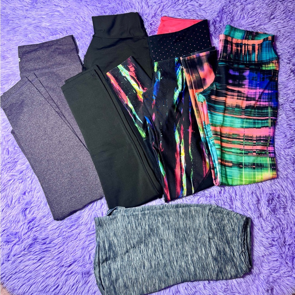 Bundle Colorful 5 Leggings Set gym